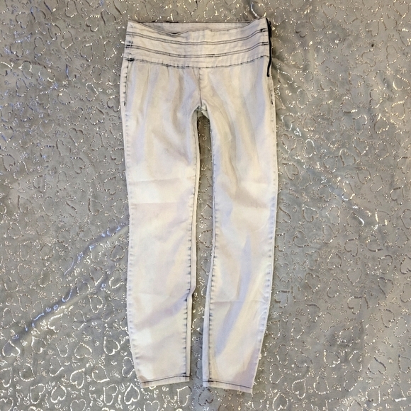 Acid Washed Jeans High Rise Waist Skinny Jeggings Side Zip Tatum Highrise LEI 7 - Picture 2 of 9
